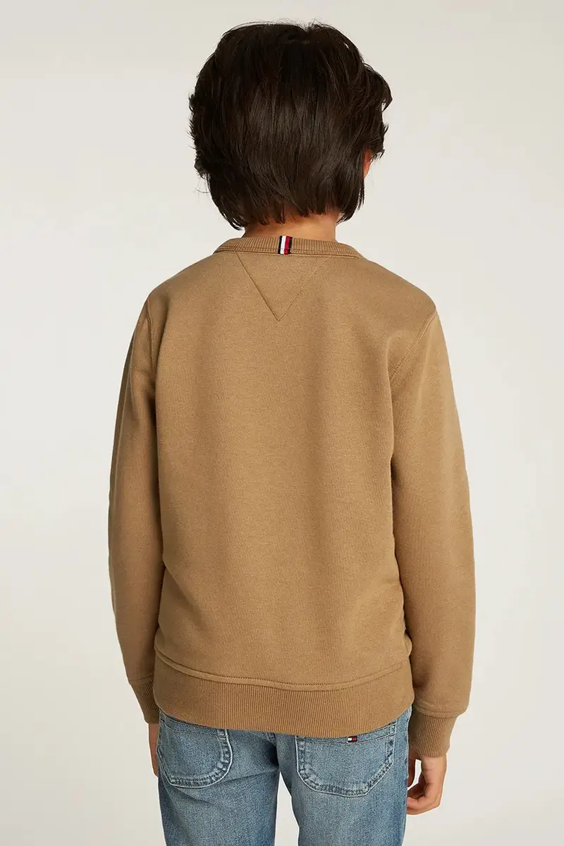 felpa per bambini colore marrone con applicazione KB0KB09315 miniatura 4