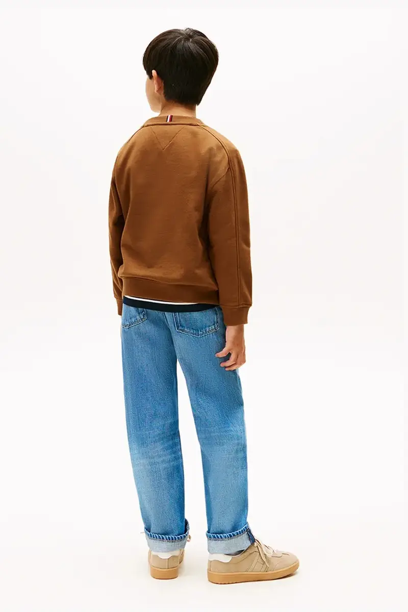 felpa per bambini colore marrone KB0KB09899 miniatura 4