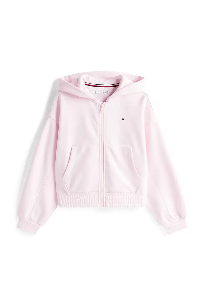 felpa per bambini colore rosa con cappuccio KG0KG08688 miniatura 2