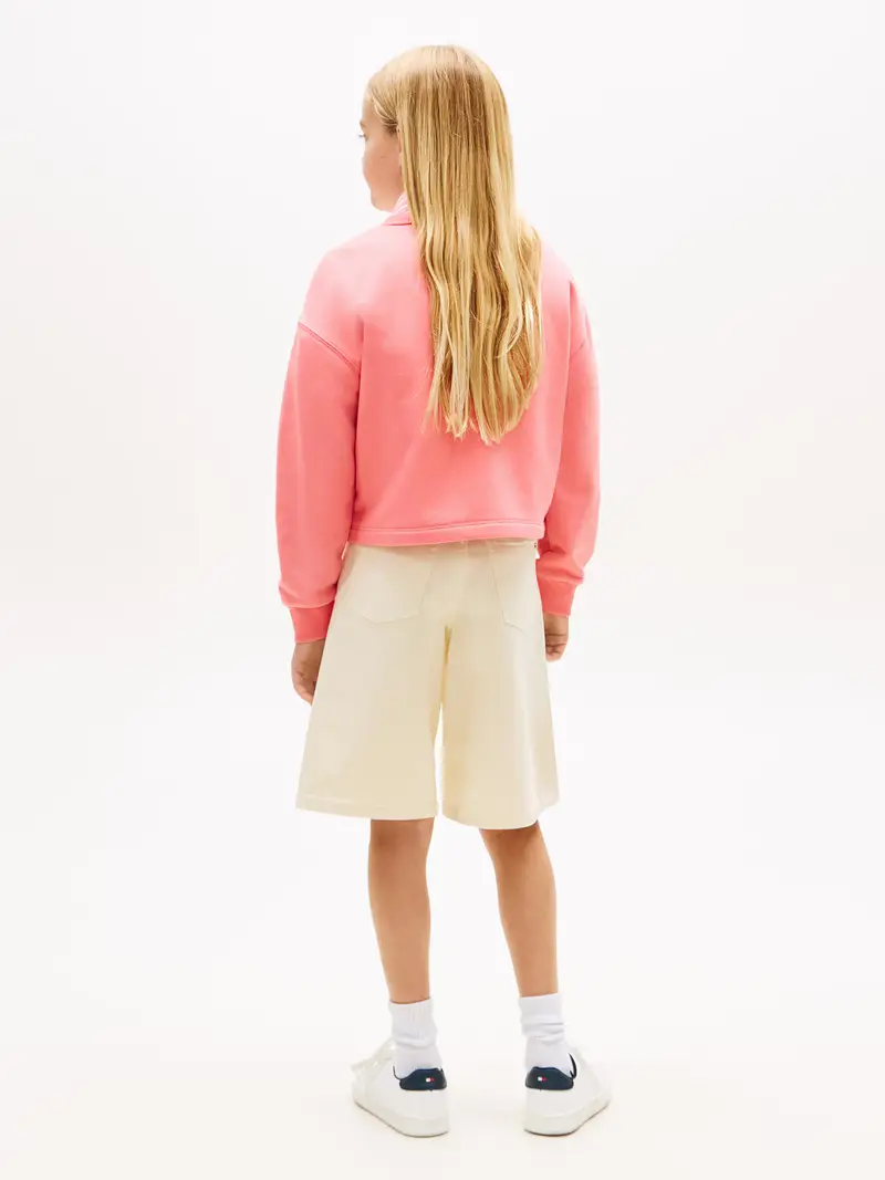 Felpa rosa / bianco miniatura 3