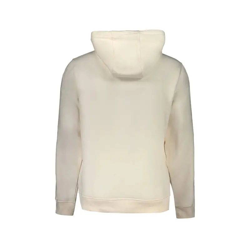 Felpa Uomo Bianca Cappuccio Felpata Logo Bianco miniatura 2