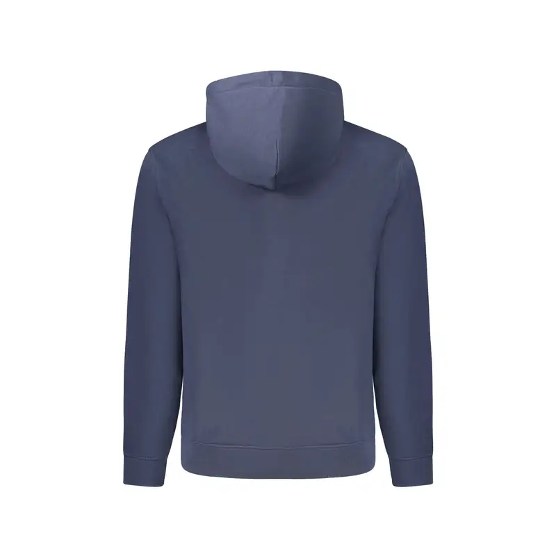 Felpa Uomo Blu Cappuccio Felpata Tascone Logo miniatura 2