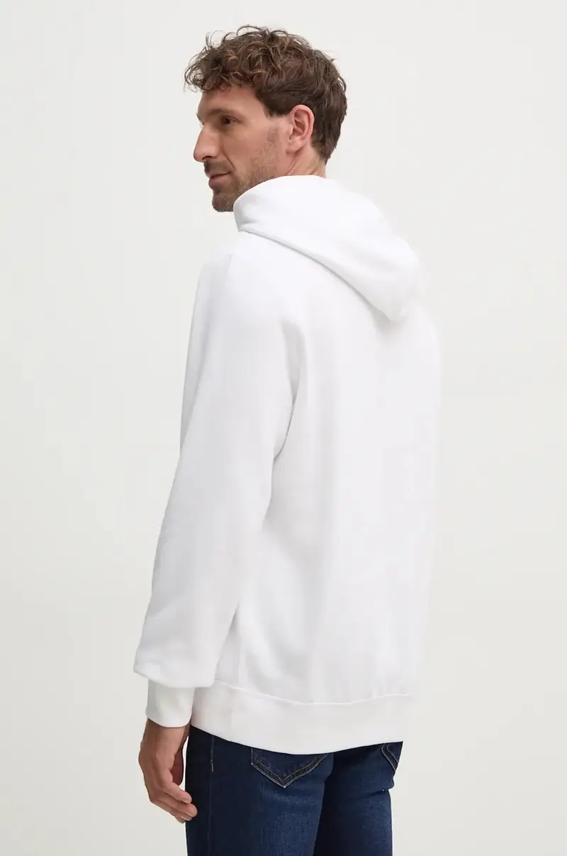 felpa uomo colore bianco con cappuccio MW0MW37230 miniatura 3