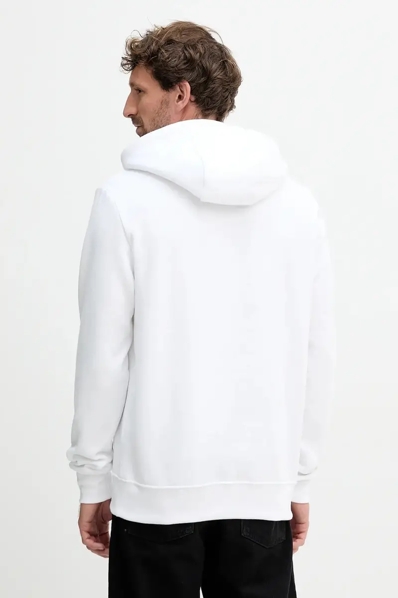 felpa uomo colore bianco con cappuccio MW0MW38332 miniatura 3