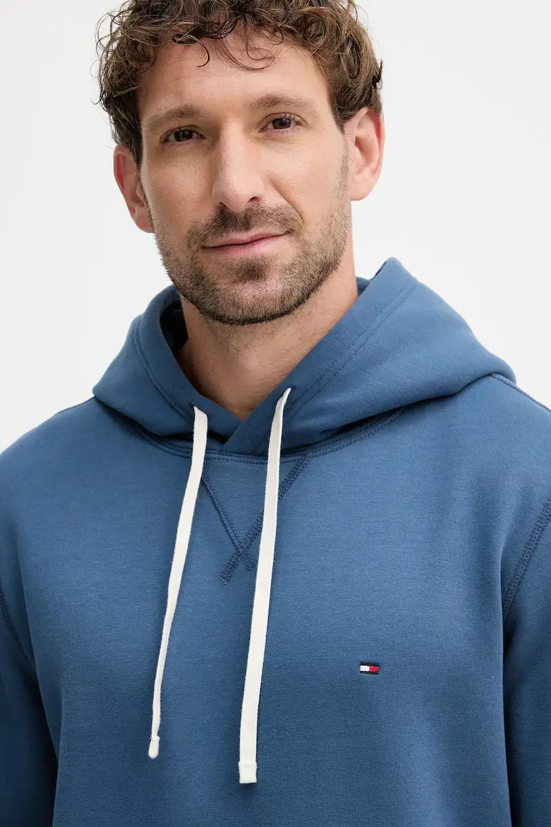 felpa uomo colore blu con cappuccio MW0MW39997 miniatura 5