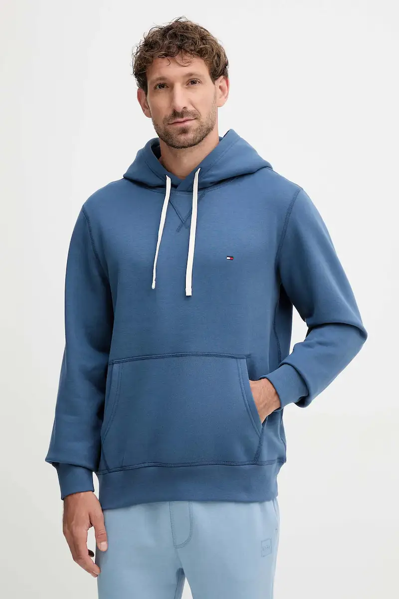 felpa uomo colore blu con cappuccio MW0MW39997