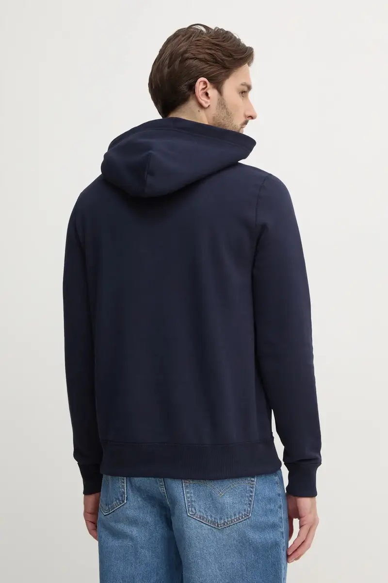 felpa uomo colore blu navy con cappuccio MW0MW38331 miniatura 3