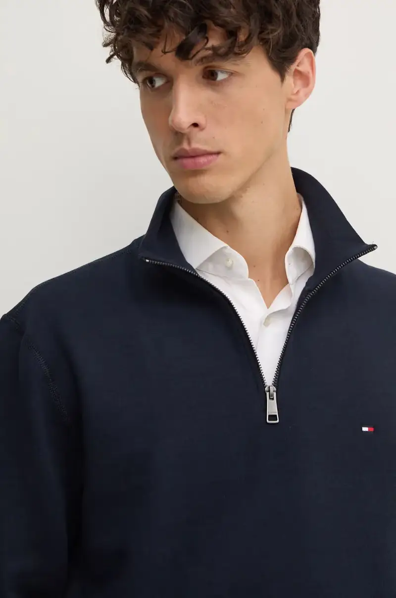 felpa uomo colore blu navy MW0MW37233 miniatura 4