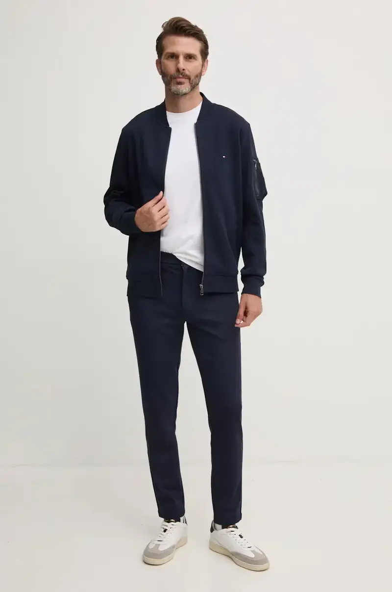 felpa uomo colore blu navy MW0MW37357 miniatura 2