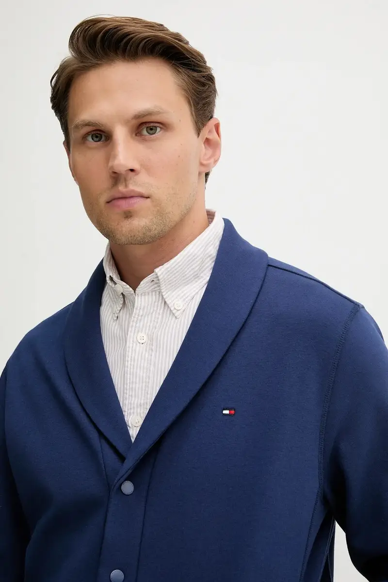 felpa uomo colore blu navy MW0MW39393 miniatura 4