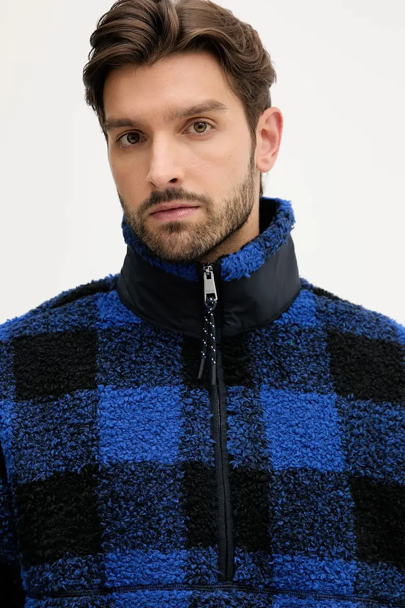 felpa uomo colore blu navy MW0MW40476 miniatura 4