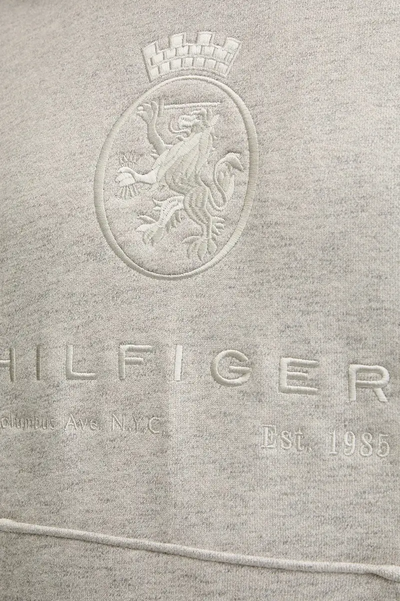 felpa uomo colore grigio con cappuccio MW0MW40046 miniatura 5