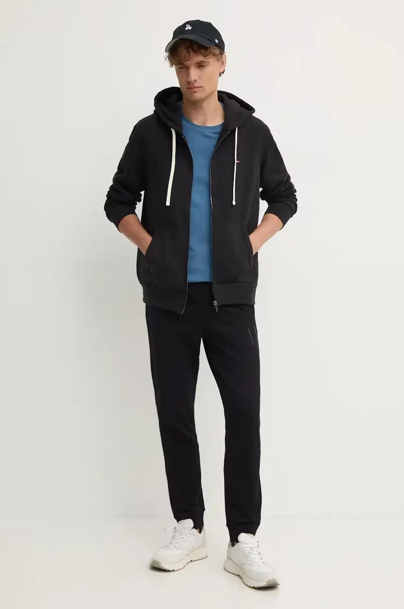 felpa uomo colore nero con cappuccio MW0MW37234 miniatura 2