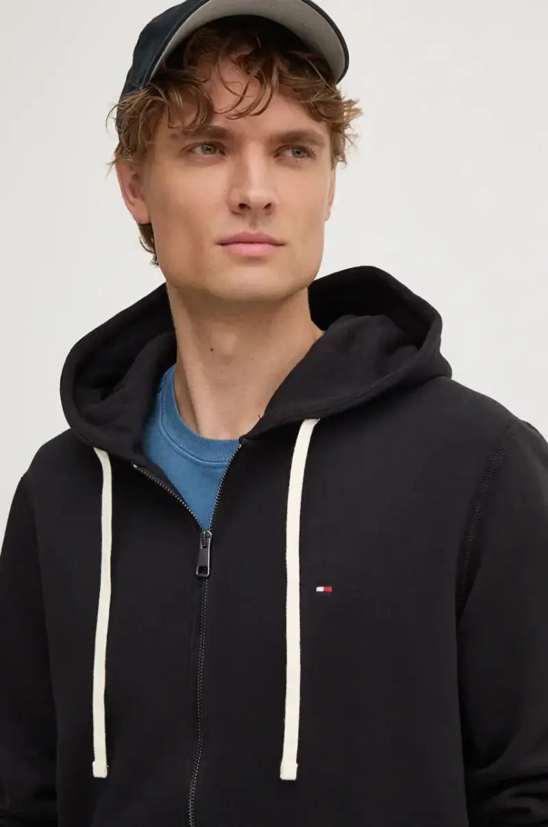 felpa uomo colore nero con cappuccio MW0MW37234 miniatura 4