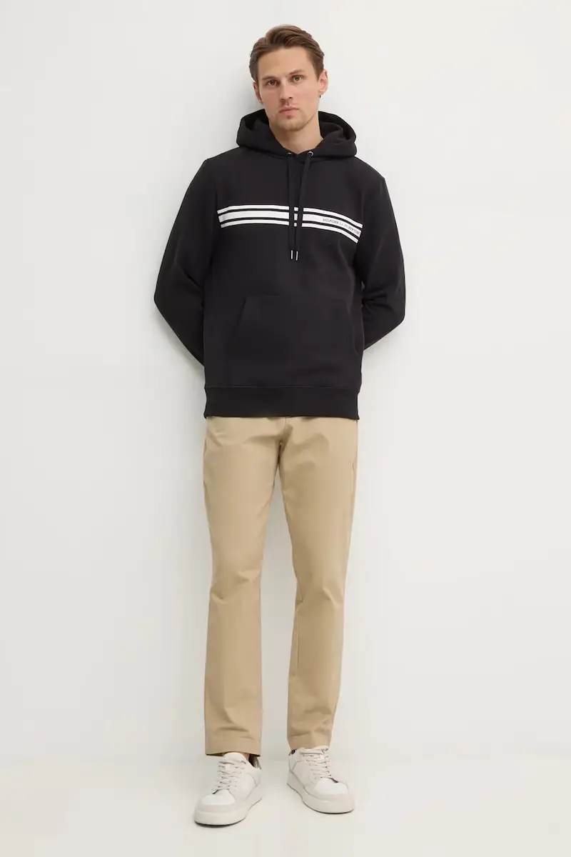 felpa uomo colore nero con cappuccio MW0MW38332 miniatura 2