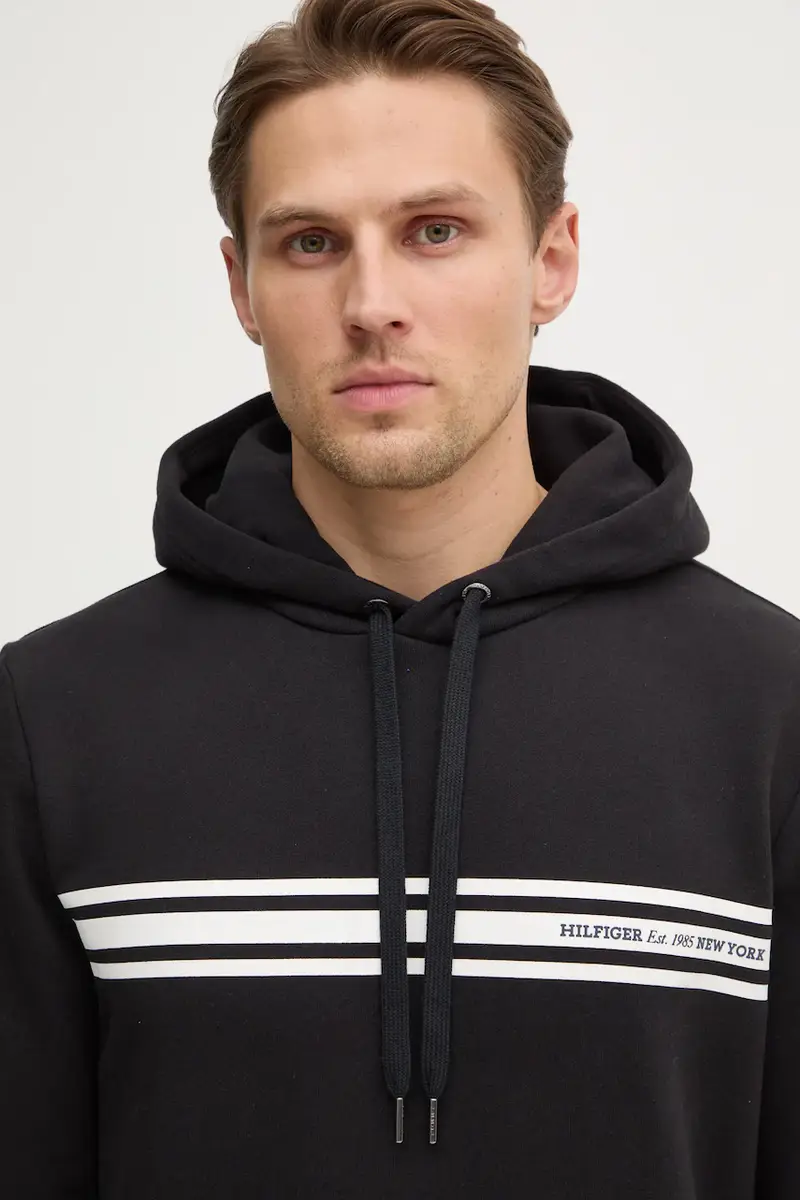 felpa uomo colore nero con cappuccio MW0MW38332 miniatura 4