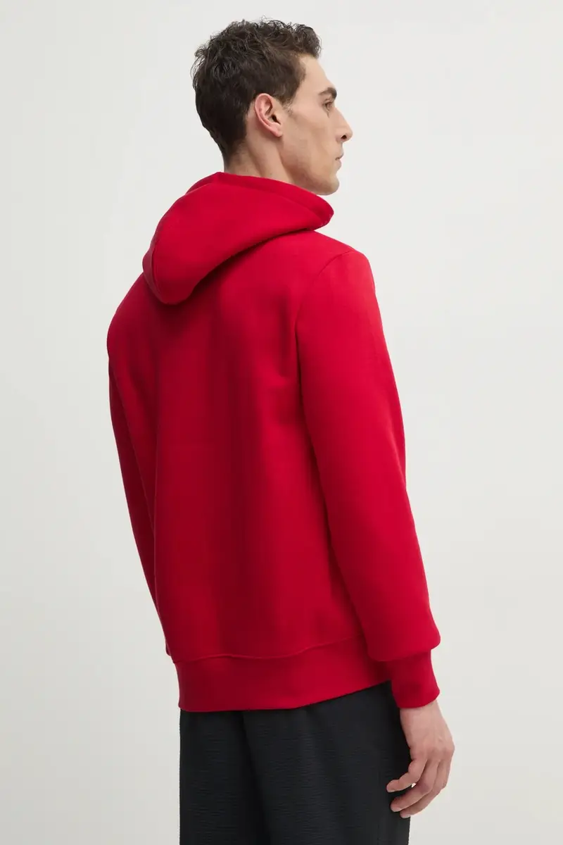 felpa uomo colore rosso con cappuccio con applicazione MW0MW33631 miniatura 3