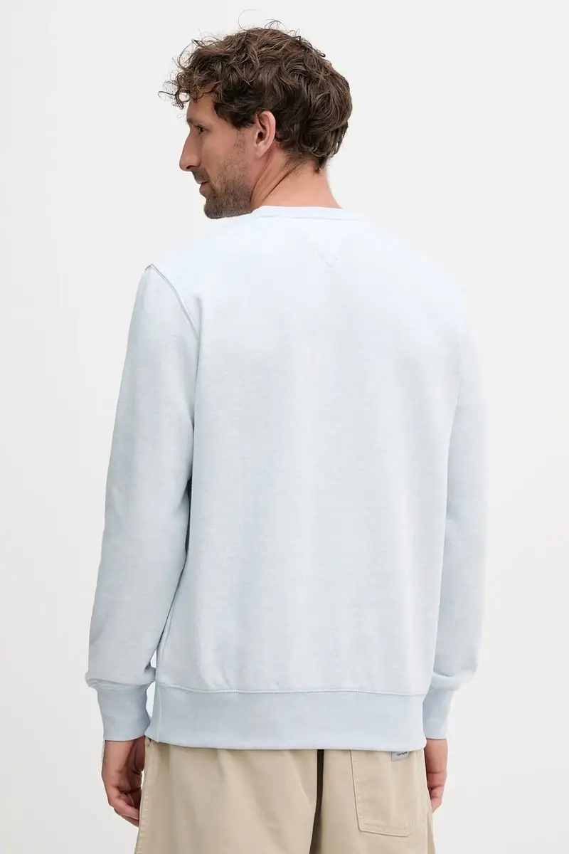 felpa uomo colore verde con applicazione Blu miniatura 2