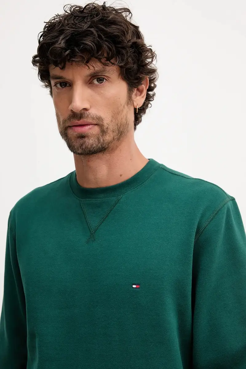 felpa uomo colore verde MW0MW40000 miniatura 4