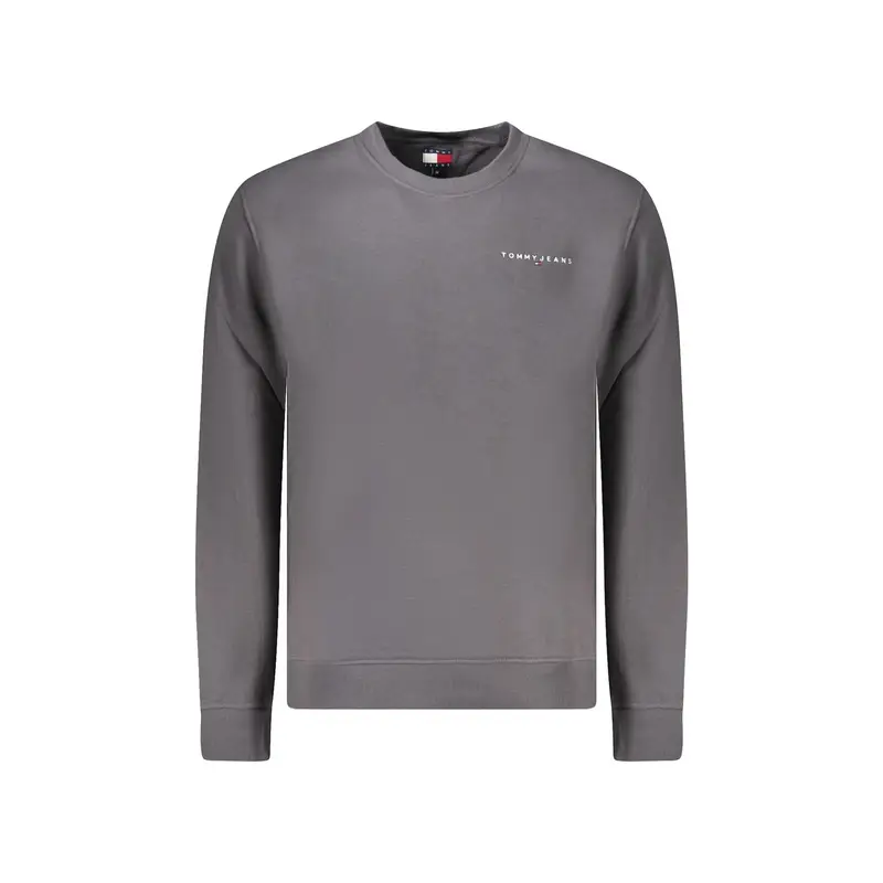 Felpa Uomo Grigia Girocollo Felpata Logo Grigio