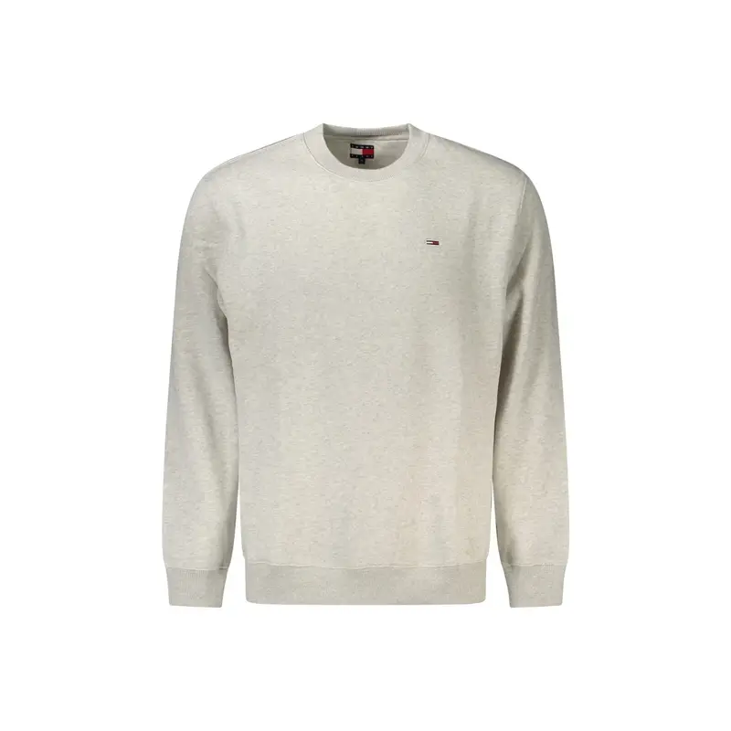 Felpa Uomo Grigia Girocollo Felpata Logo Grigio