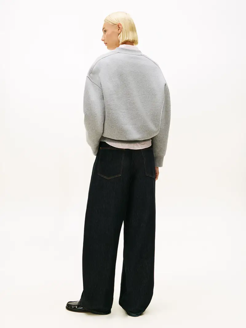 Felpa 'VARSITY ' beige / grigio miniatura 3