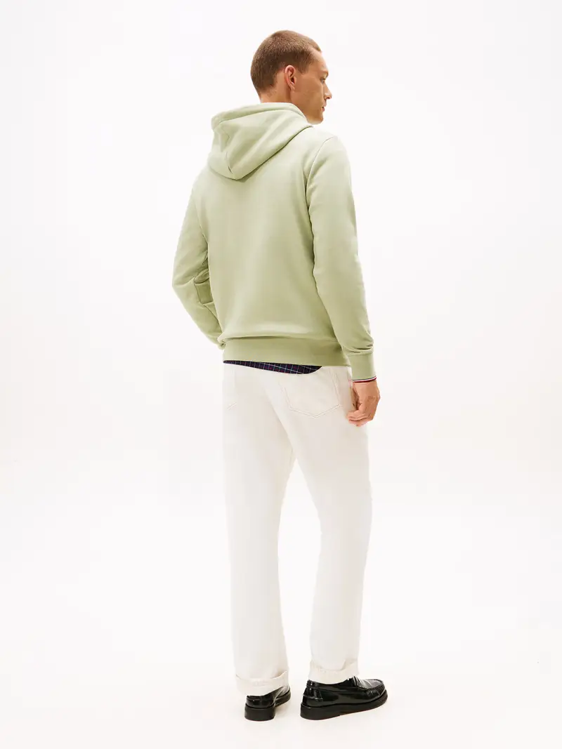 Felpa verde pastello / nero miniatura 3