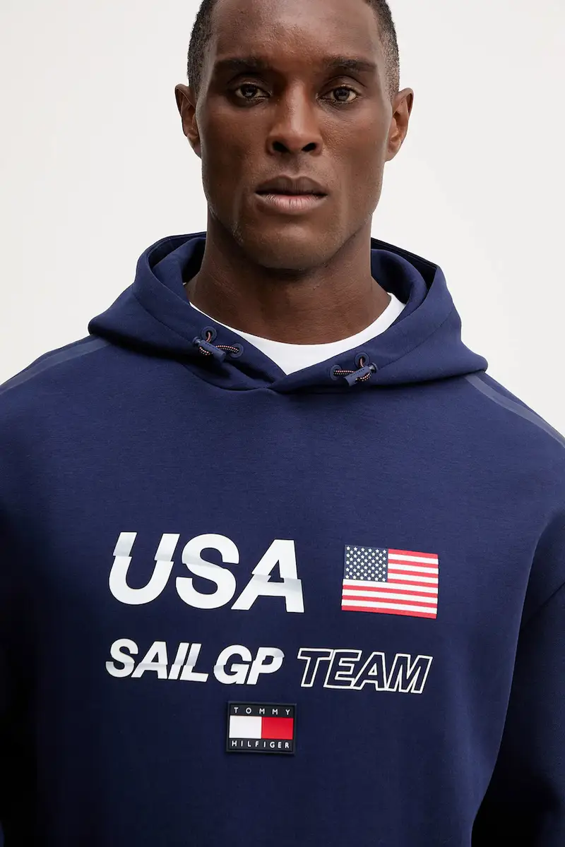 felpa x SAIL GP uomo colore blu navy con cappuccio MW0MW41416 miniatura 4