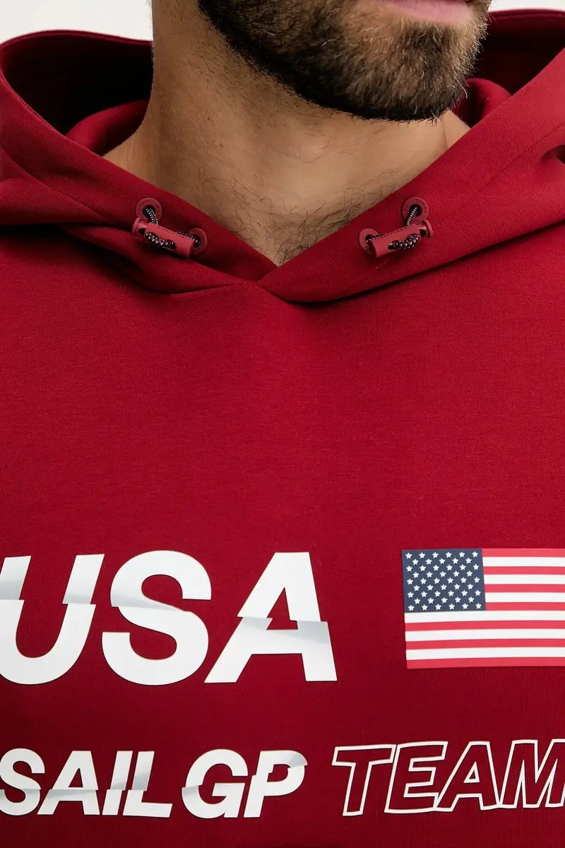 felpa x SAIL GP uomo colore rosso con cappuccio MW0MW41416 miniatura 5
