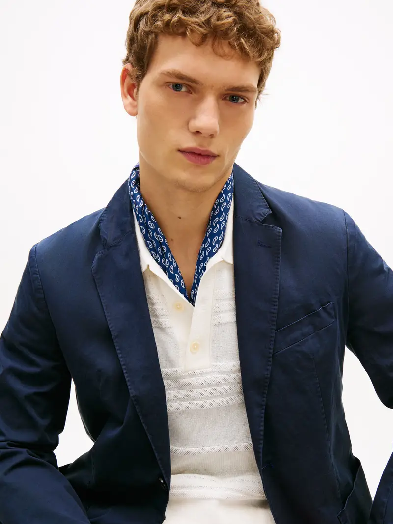 Foulard navy / blu scuro / bianco miniatura 2