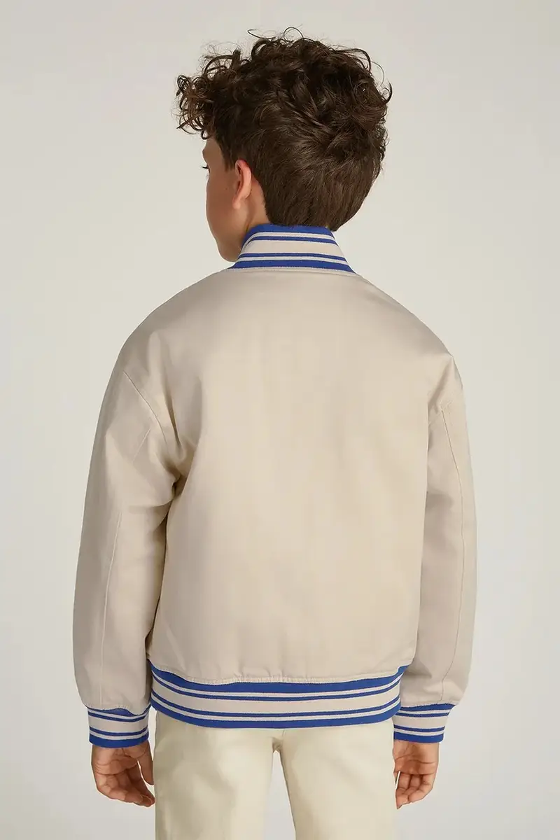 giacca bomber bambini colore beige KB0KB09367 miniatura 4
