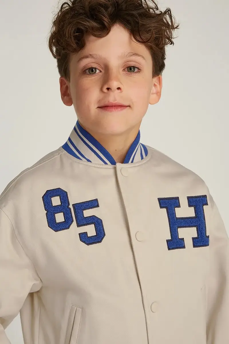 giacca bomber bambini colore beige KB0KB09367 miniatura 5