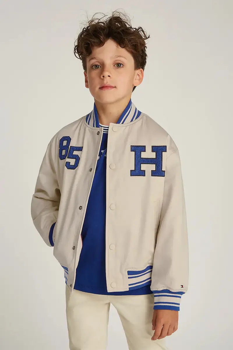 giacca bomber bambini colore beige KB0KB09367