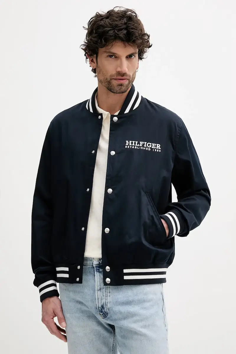 giacca bomber colore blu navy MW0MW40647