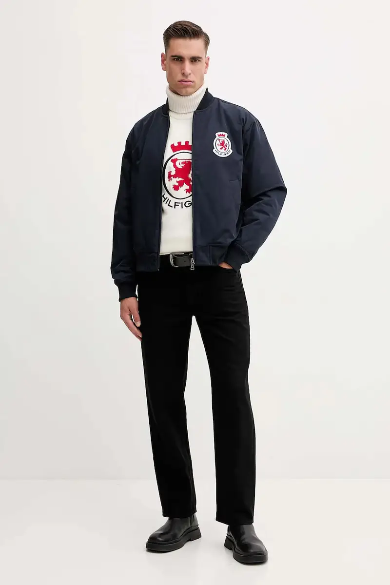 giacca bomber colore blu navy MW0MW41083 miniatura 2