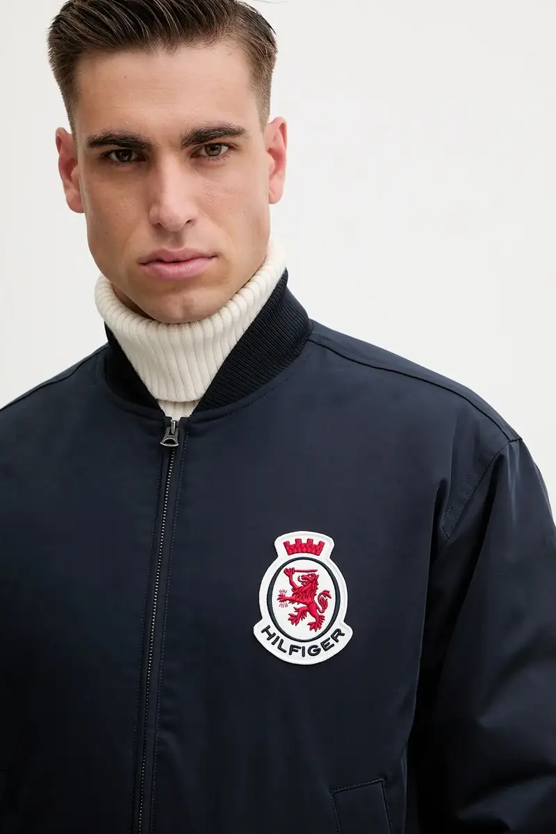 giacca bomber colore blu navy MW0MW41083 miniatura 4