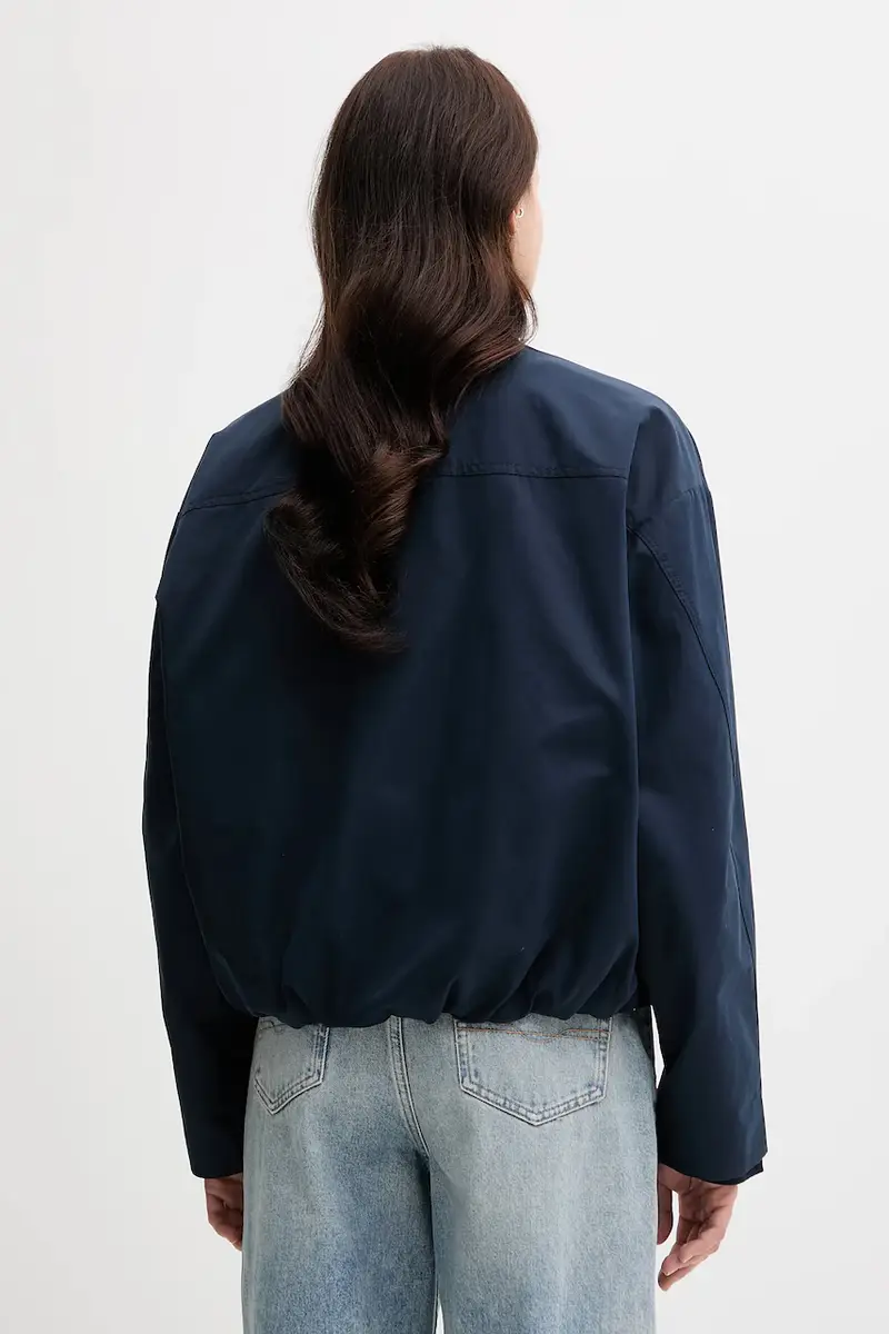 giacca bomber colore blu navy WW0WW45619 miniatura 3