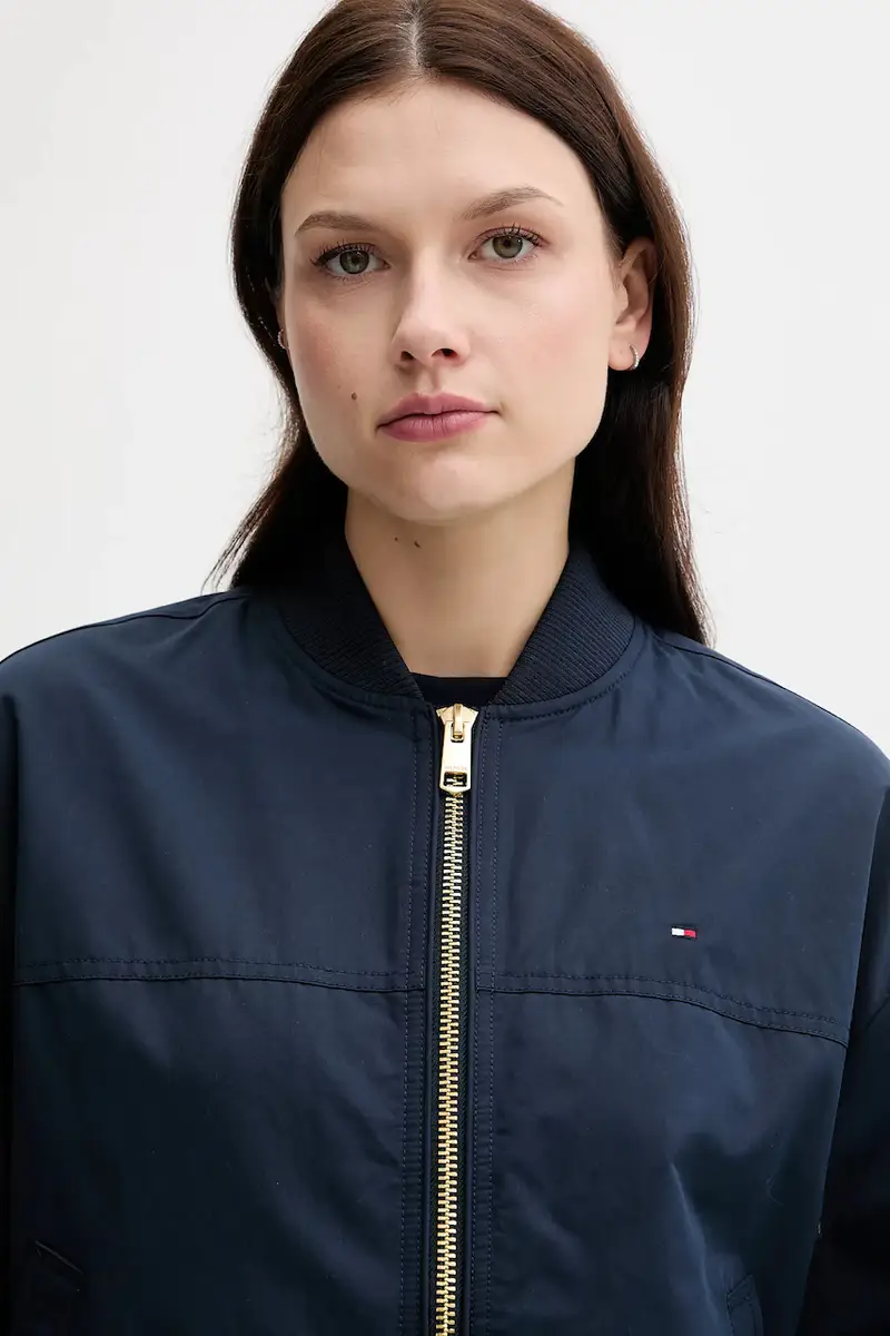 giacca bomber colore blu navy WW0WW45619 miniatura 4