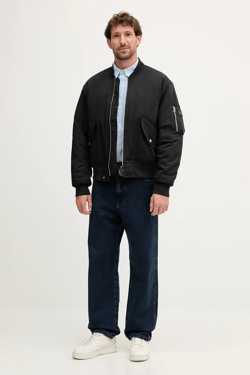 giacca bomber colore nero MW0MW40593 miniatura 2