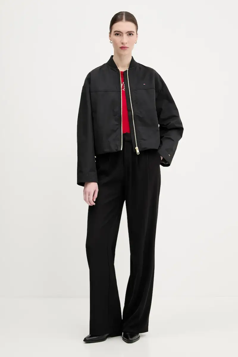 giacca bomber colore nero WW0WW45619 miniatura 2