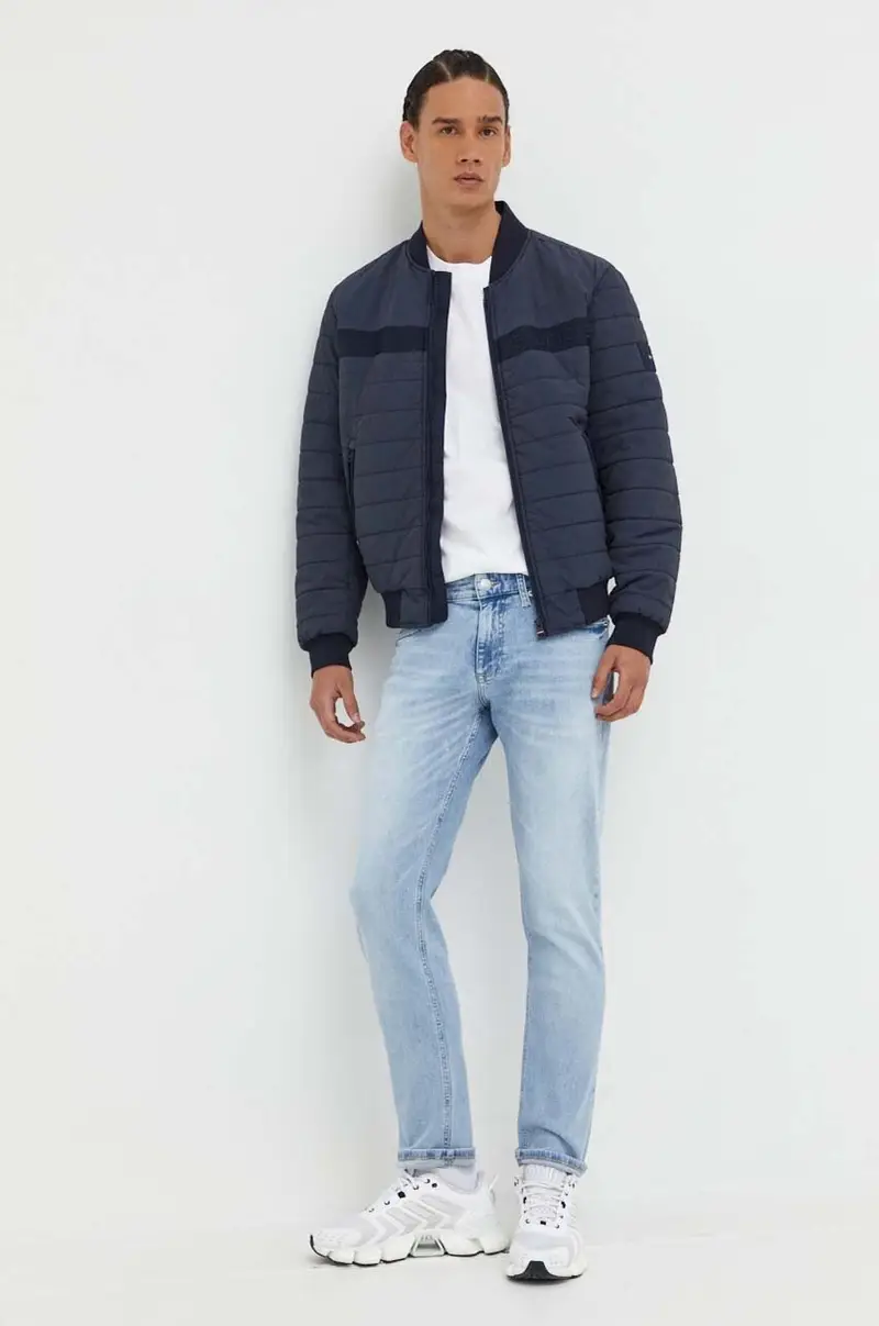 giacca bomber uomo Blu navy miniatura 2