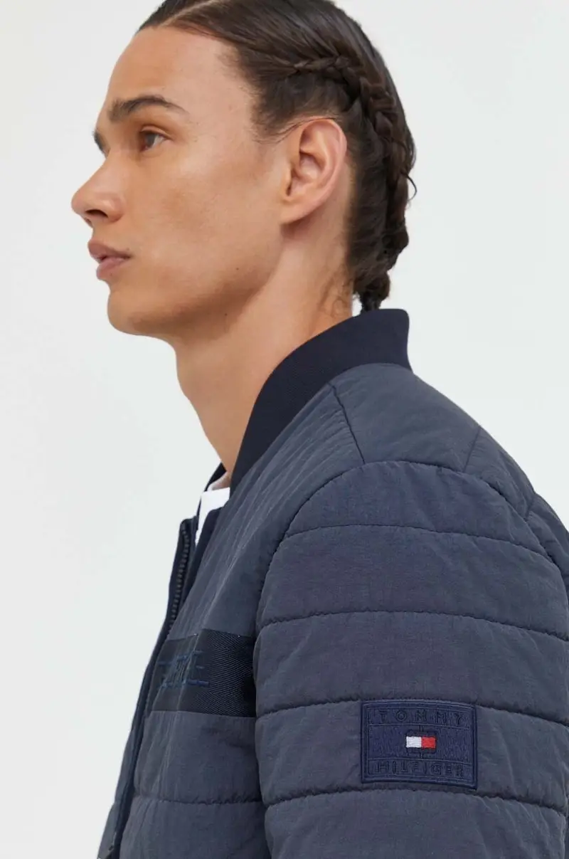 giacca bomber uomo Blu navy miniatura 4