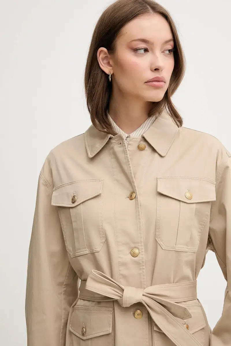 giacca camicia colore beige WW0WW45933 miniatura 5