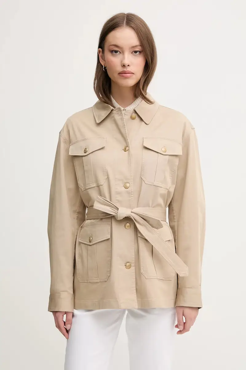 giacca camicia colore beige WW0WW45933