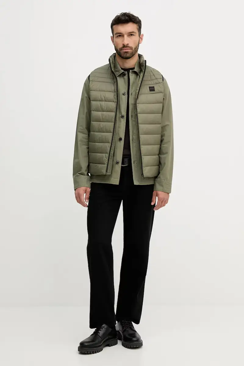 giacca-camicia di cotone colore verde MW0MW39634 miniatura 2