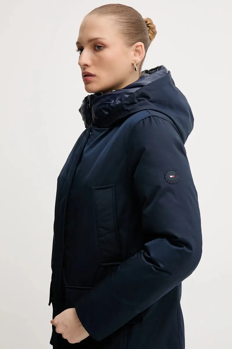 giacca colore blu navy WW0WW46533 miniatura 4