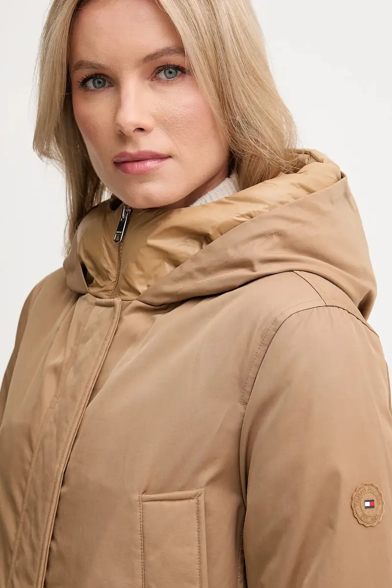 giacca colore marrone WW0WW46533 miniatura 4