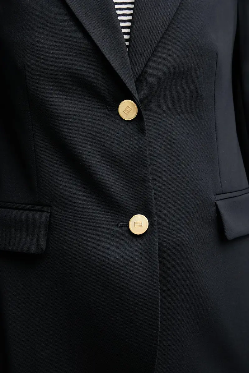 giacca con lana colore blu navy WW0WW46662 miniatura 5