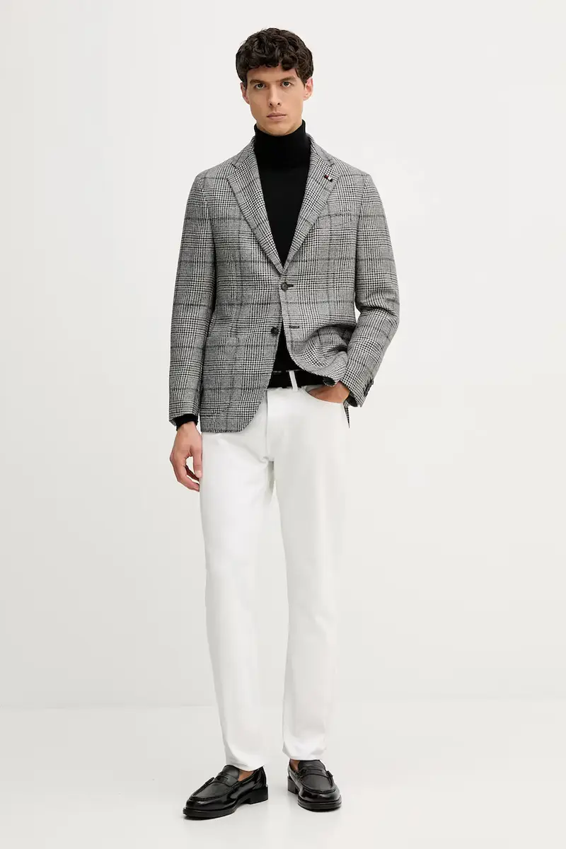 giacca con lana colore grigio FSTHL6949.FSTH511 miniatura 2