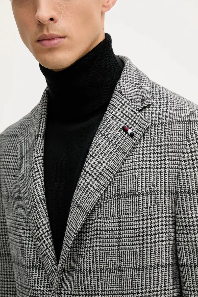 giacca con lana colore grigio FSTHL6949.FSTH511 miniatura 5